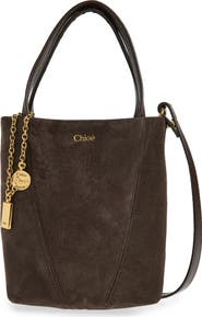 Chloé Small Spin Suede Crossbody Tote