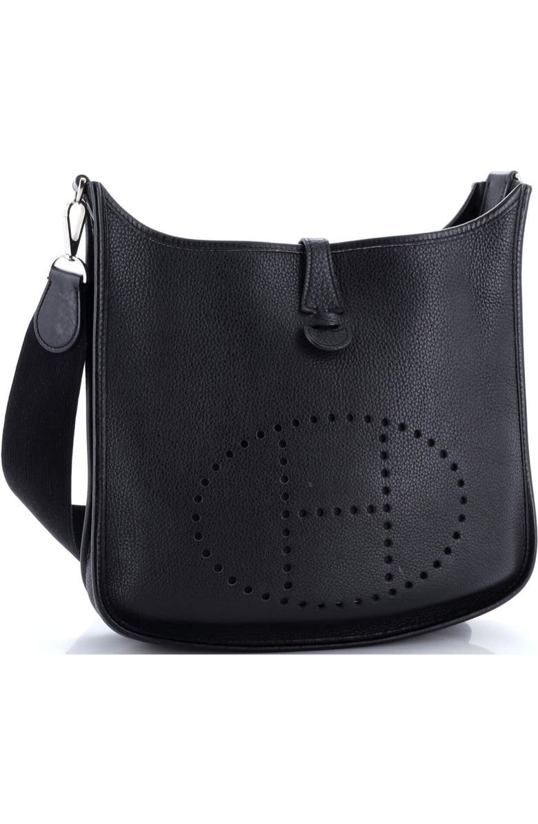 Pre-Owned Hermes Evelyne Bag Gen I Clemence PM, Alternate, color, Noir