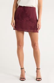 Leith Floral Jacquard Miniskirt