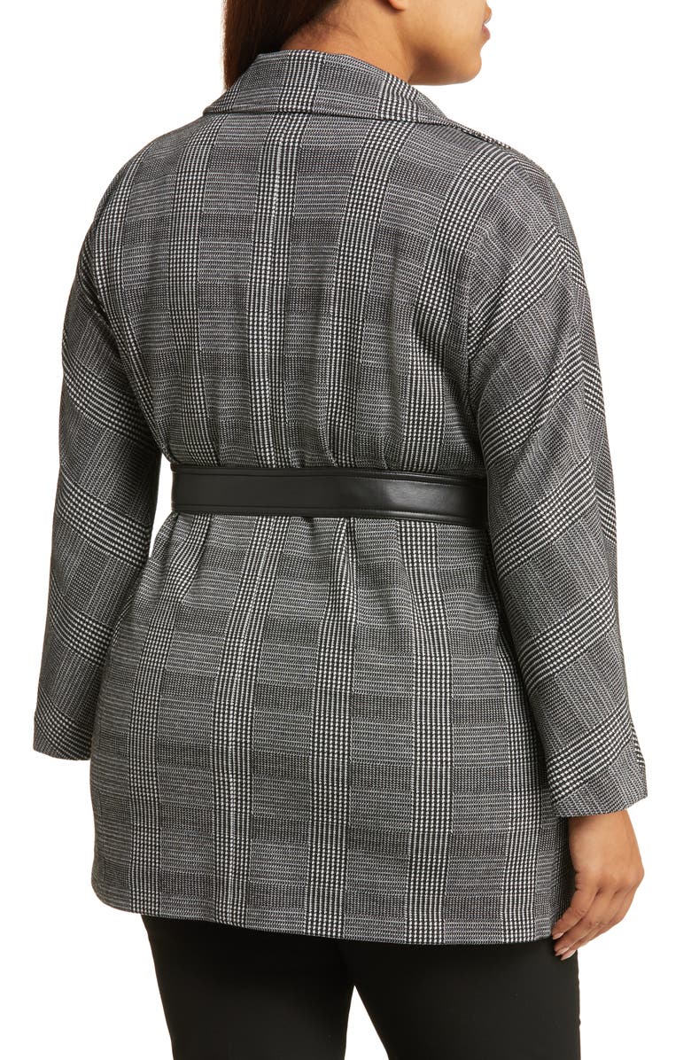 Anne Klein Houndstooth Check Jacket, Alternate, color,