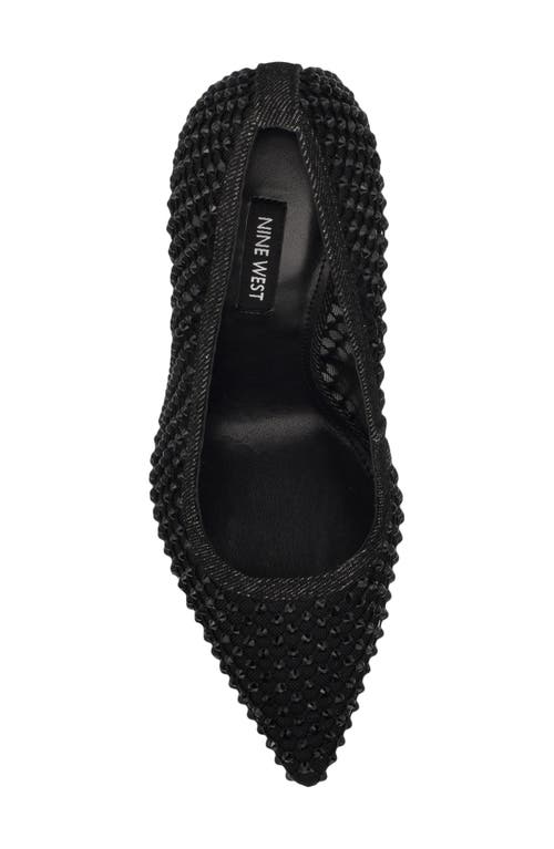 NINE WEST NINE WEST FRESHE CRYSTAL EMBELLISHED PUMP