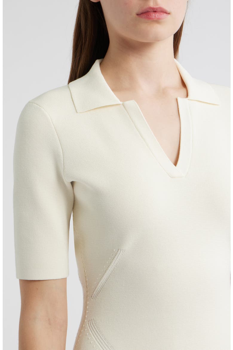 Felita Fit & Flare Sweater Dress, Alternate, color, OPEN WHT