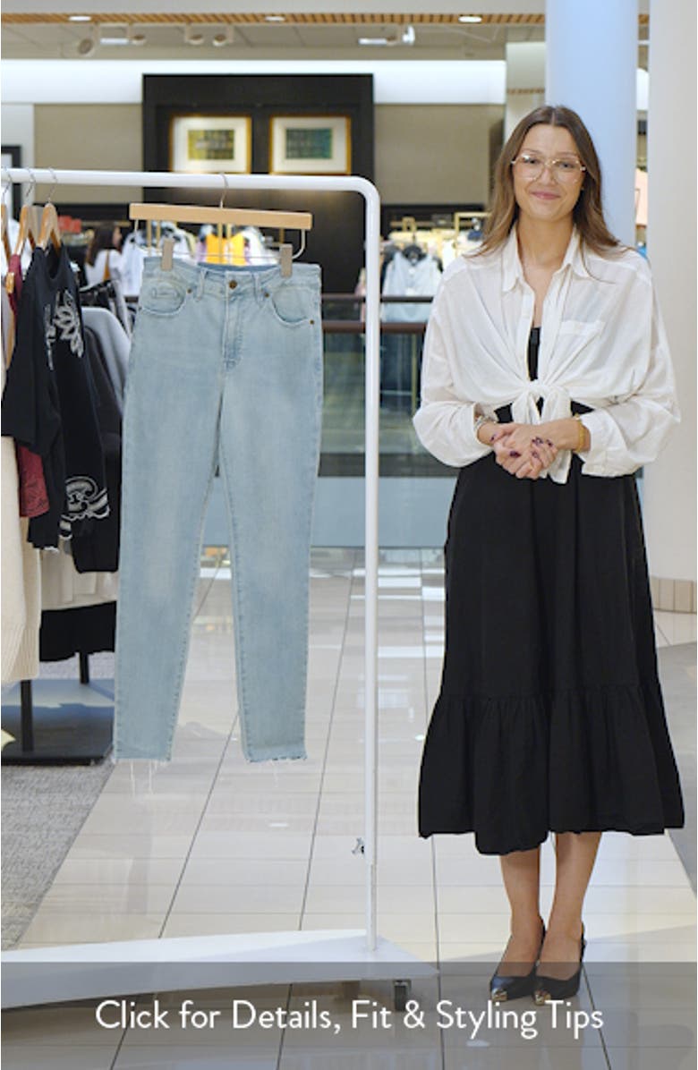 Soft-Tech Good Legs Raw Hem Skinny Jeans, sales video thumbnail