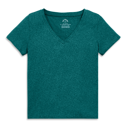 Primary Adult Heathered Easy V-neck Tee In Spruce