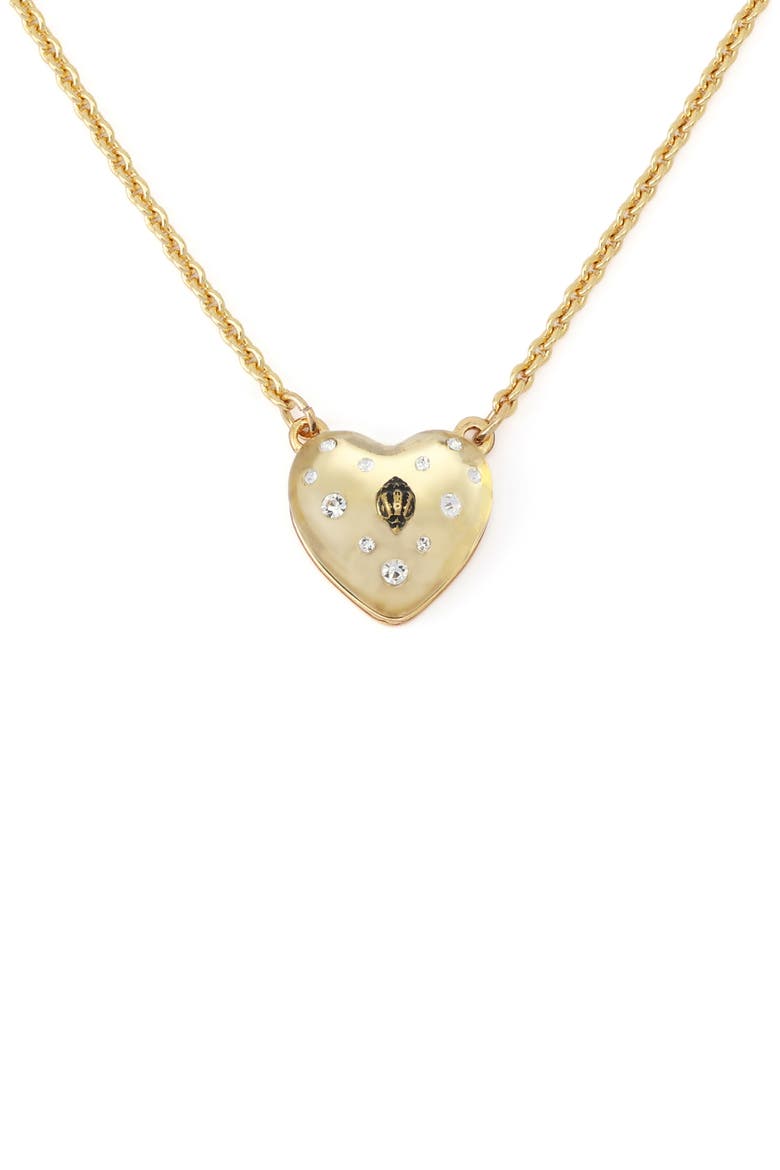 Resin Heart Pendant Necklace, Alternate, color, CHAMPAGNE