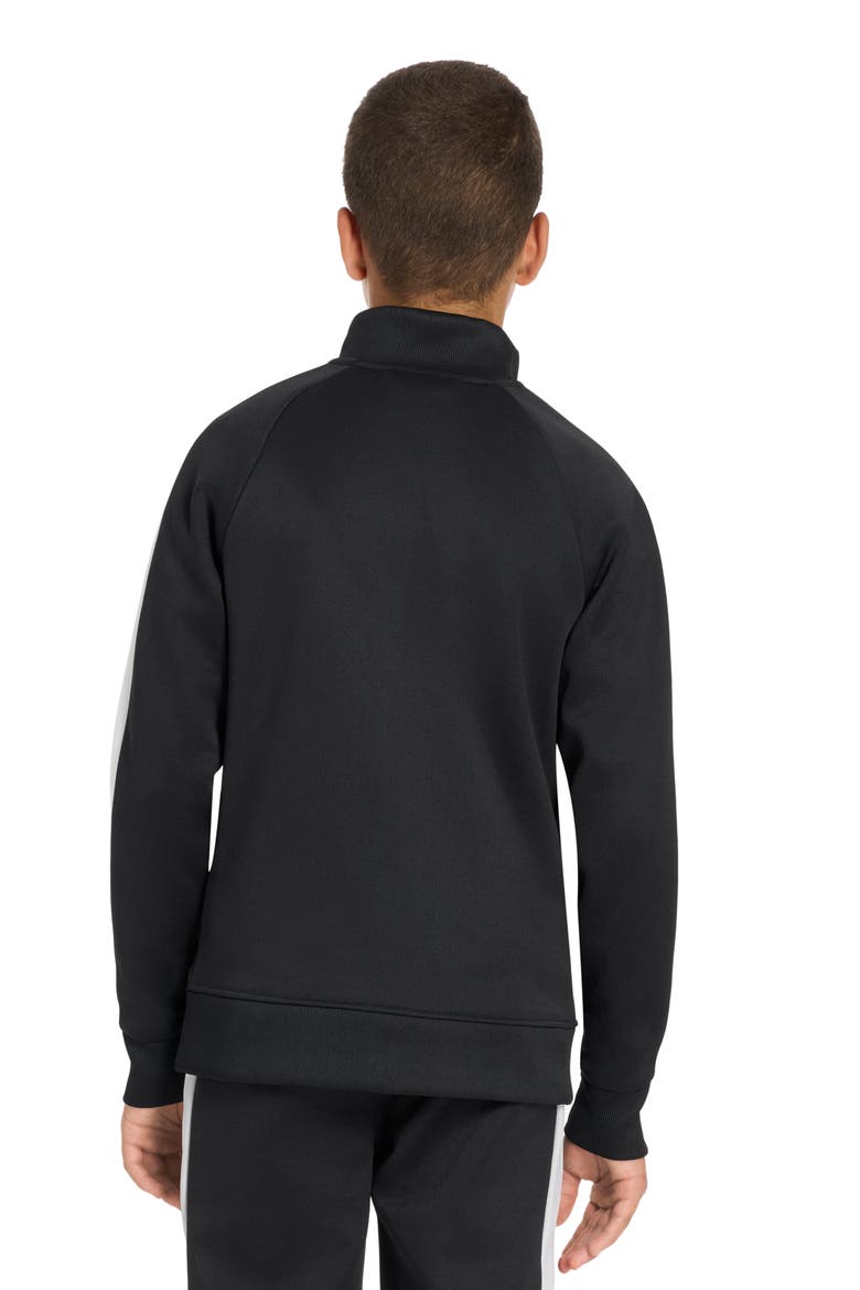 Kids' T7 Foundations Piqué Track Jacket, Alternate, color, BLACK