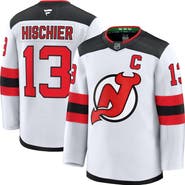 FANATICS Men's Fanatics Nico Hischier White New Jersey Devils Away Premium Jersey
