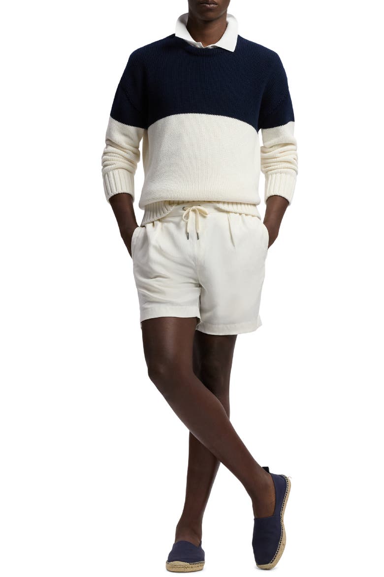 Relaxed Fit Color-Blocked Sweater, Alternate, color, CLASSIC CHAIRMAN NAVY