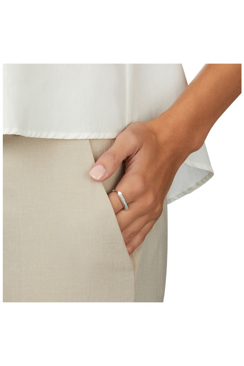 Baja Skinny Diamond Stacking Ring, Alternate, color, SILVER