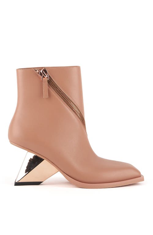 United Nude Rockit Zip Bootie In Italian Clay