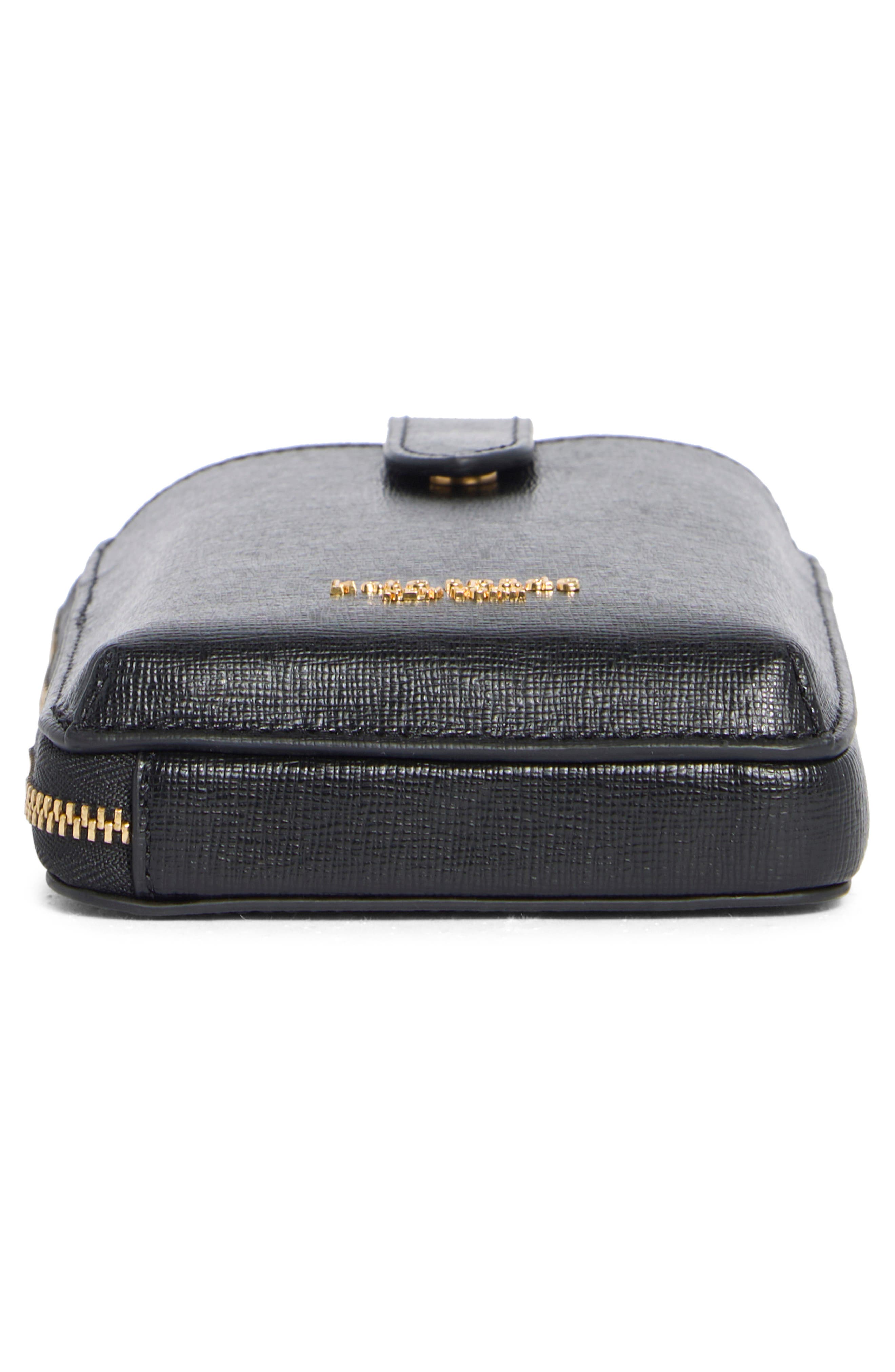 morgan north south crossbody bag, Alternate, color, BLACK