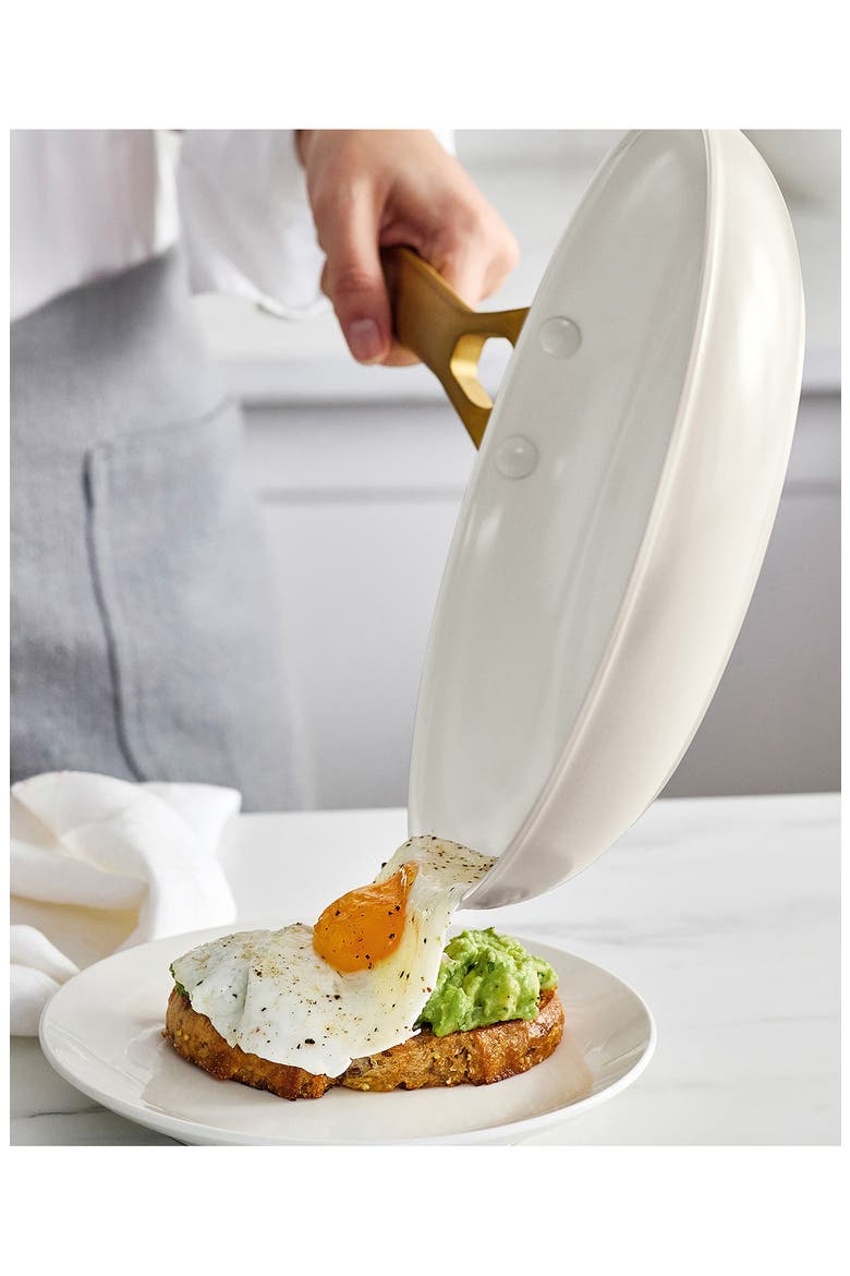 Reserve Set of 2 Ceramic Nonstick Frying Pans, Alternate, color, CREAM