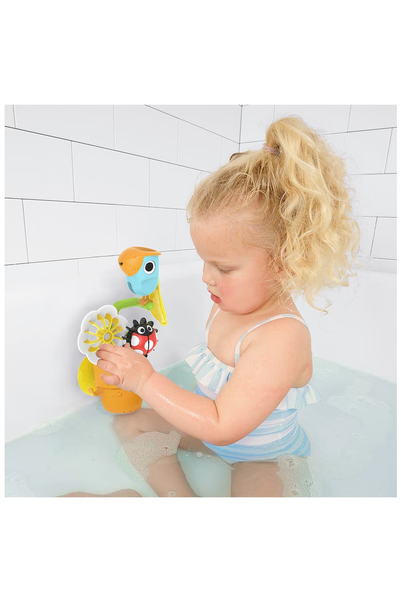Pour & Spin Tipping Bird Bath Toy, Alternate, color, MULTI