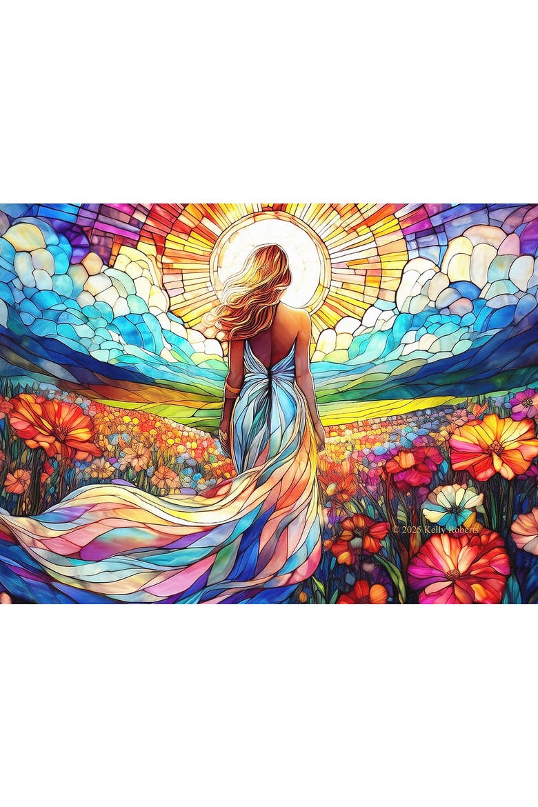 Radiance Stained Glass 1000 piece Jigsaw Puzzle for Adults, Alternate, color, Multicolor