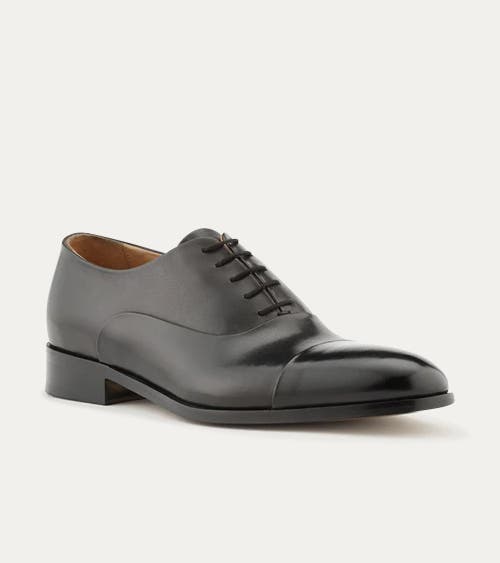 Ace Marks Griffin Cap Toe Oxford In Black
