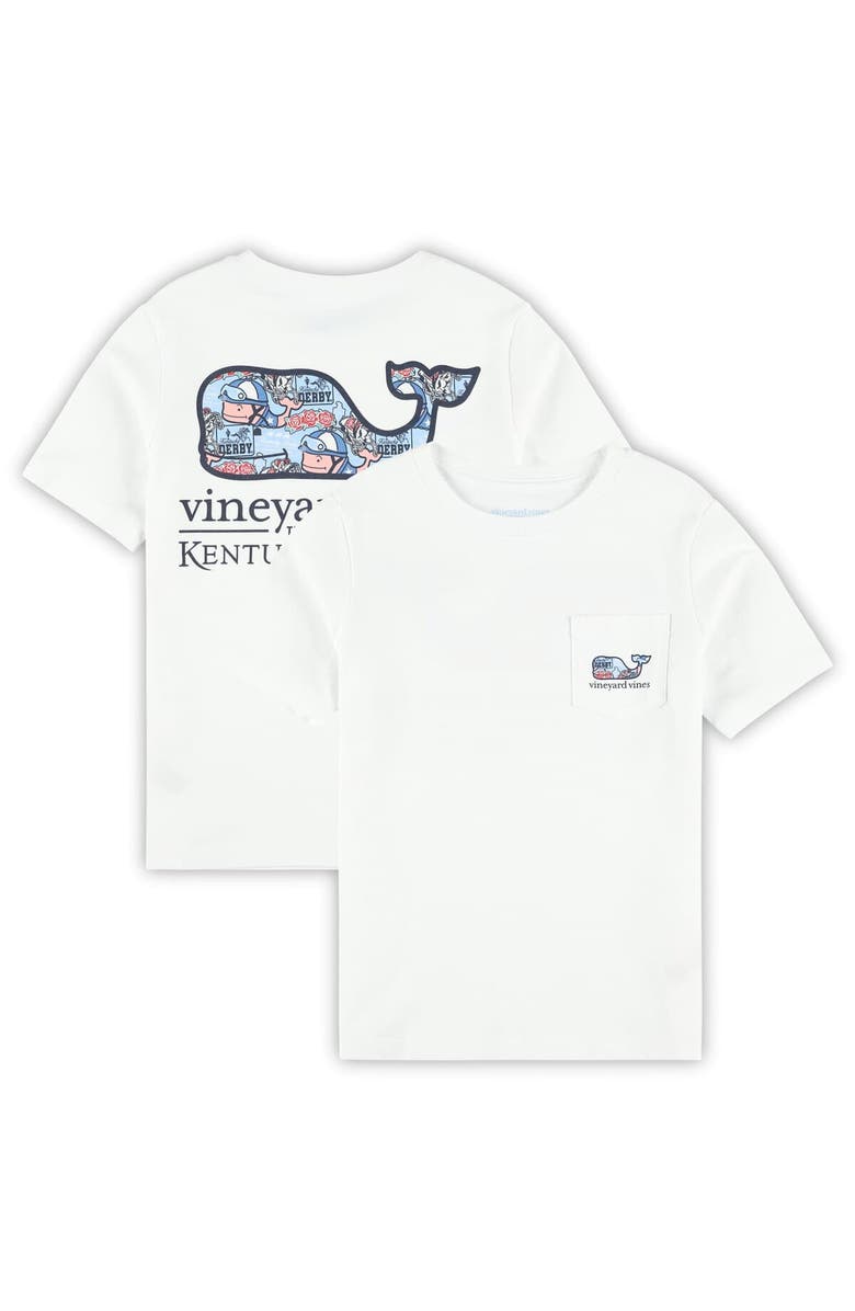 vineyard vines Toddler Vineyard Vines  White 151st Kentucky Derby Whale Sticker T-Shirt, Main, color, 