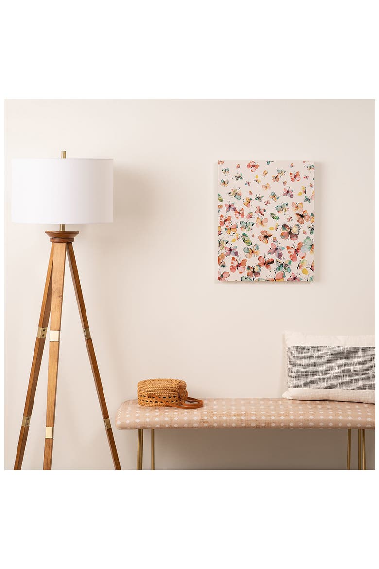 Ninola Design Butterfly Watercolor Canvas Wall Art, Alternate, color, MULTI