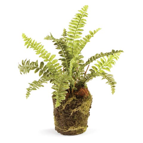 Boston Fern Artificial Drop-In 9"