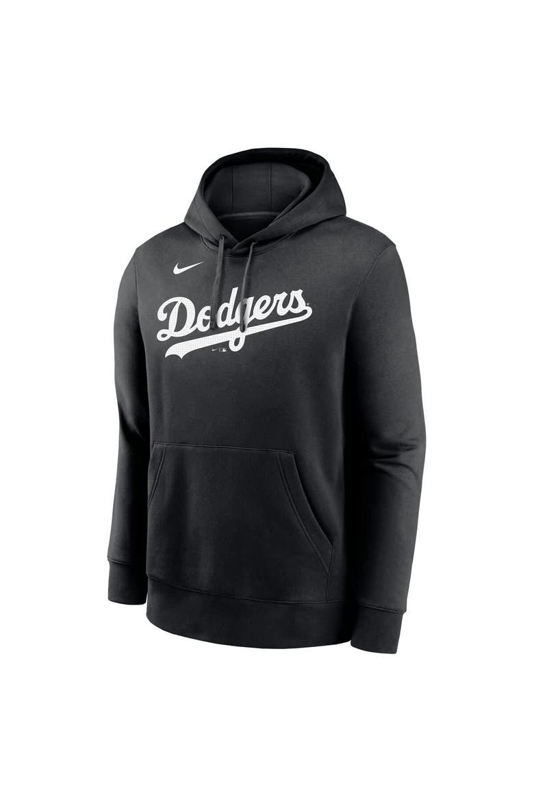 Men's Nike Shohei Ohtani Black Los Angeles Dodgers Player Name & Number Club Fleece Pullover Hoodie, Alternate, color, Black