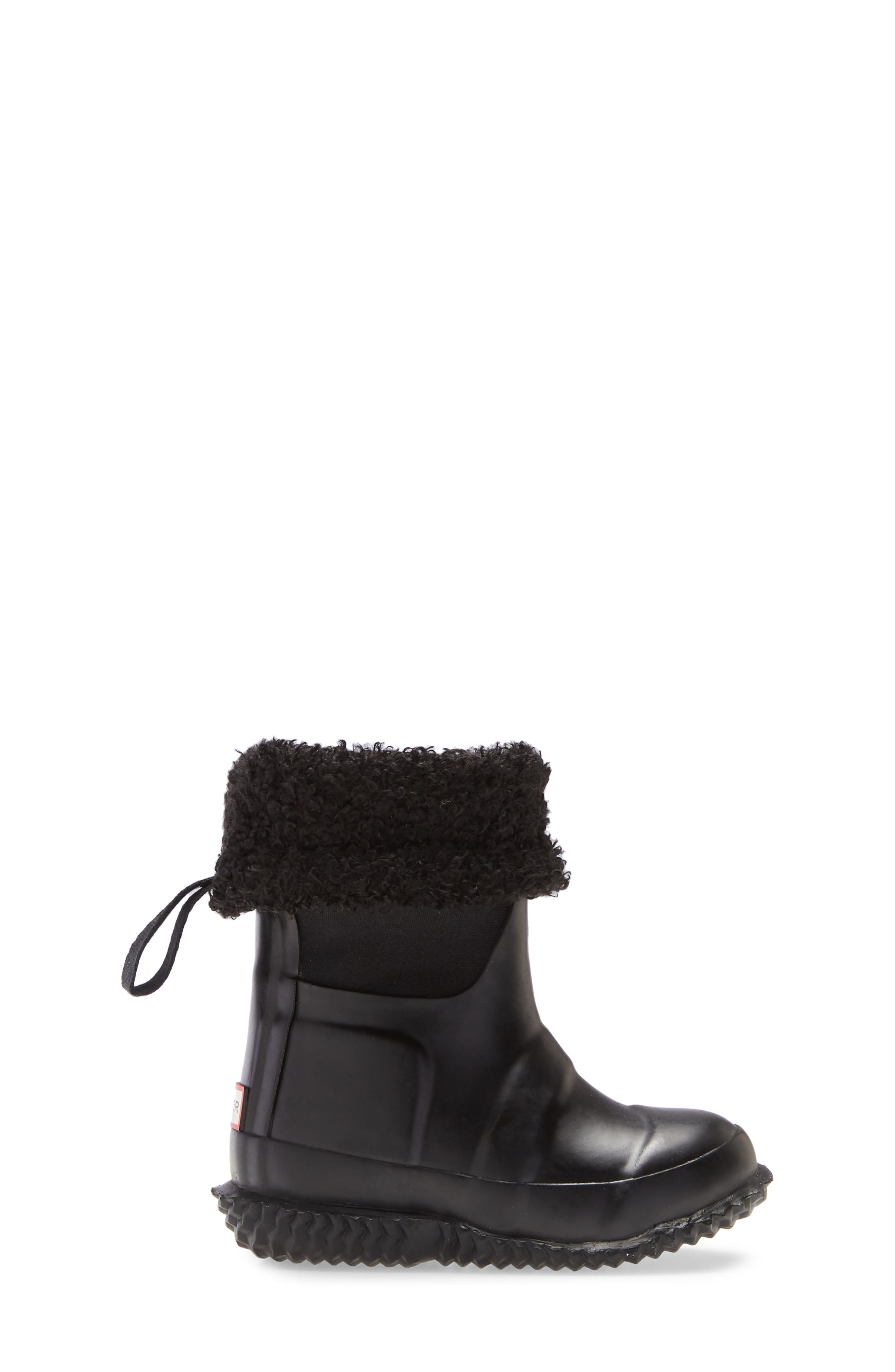 Hunter Original Faux Shearling Lined Boot, Alternate, color, 