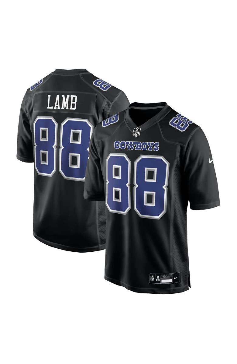 Nike Men's Nike CeeDee Lamb Carbon Black Dallas Cowboys Fashion Game Jersey, Alternate, color, 