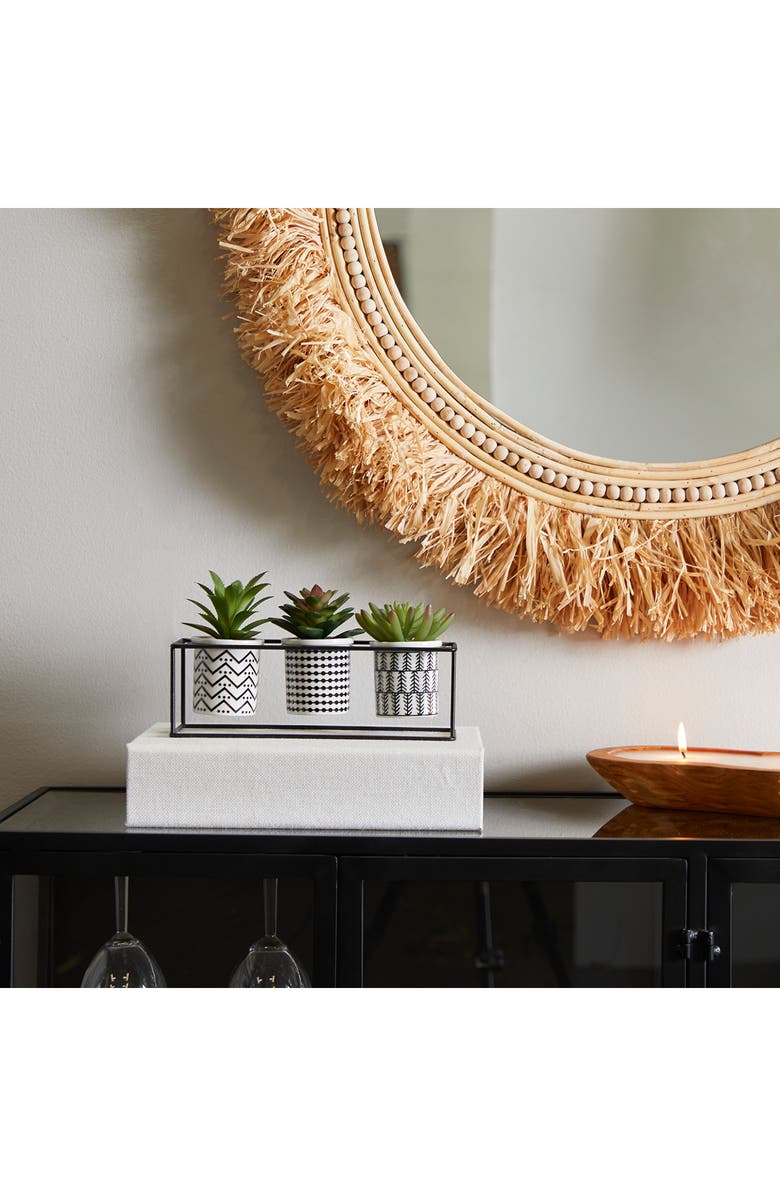 Novogratz Artificial Potted Succulent 3-Piece Set, Alternate, color,