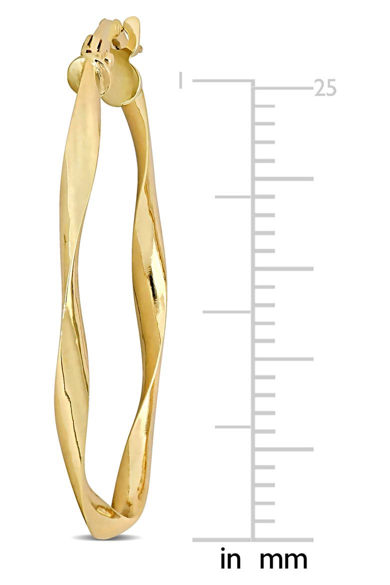 19mm Twisted Hoop Earrings, Alternate, color, GOLD