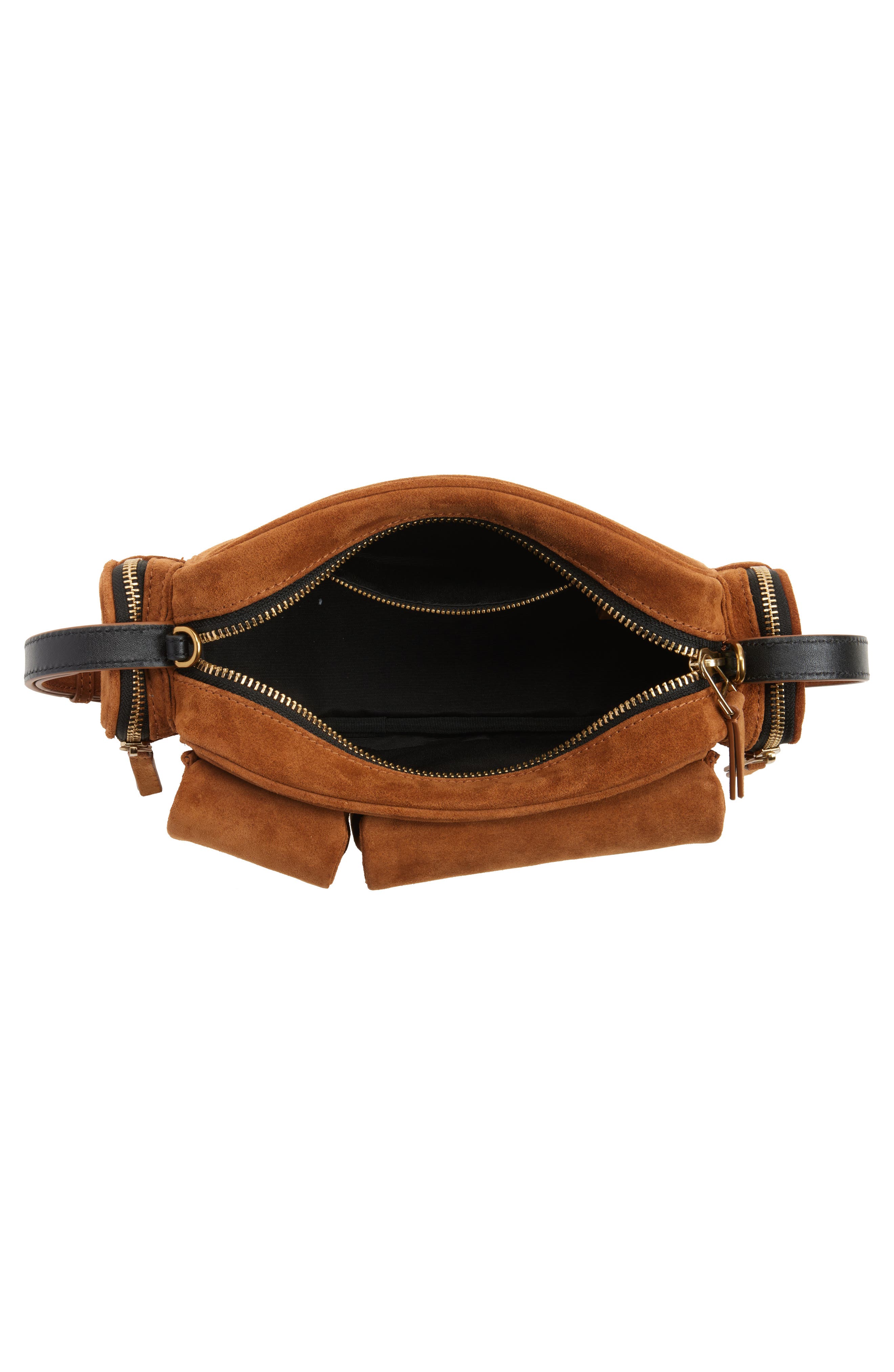 Marc Jacobs The Cargo Suede Shoulder Bag, Alternate, color, 