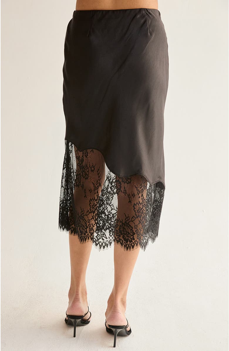 CRESCENT Beaded Mini Skirt, Alternate, color, Black