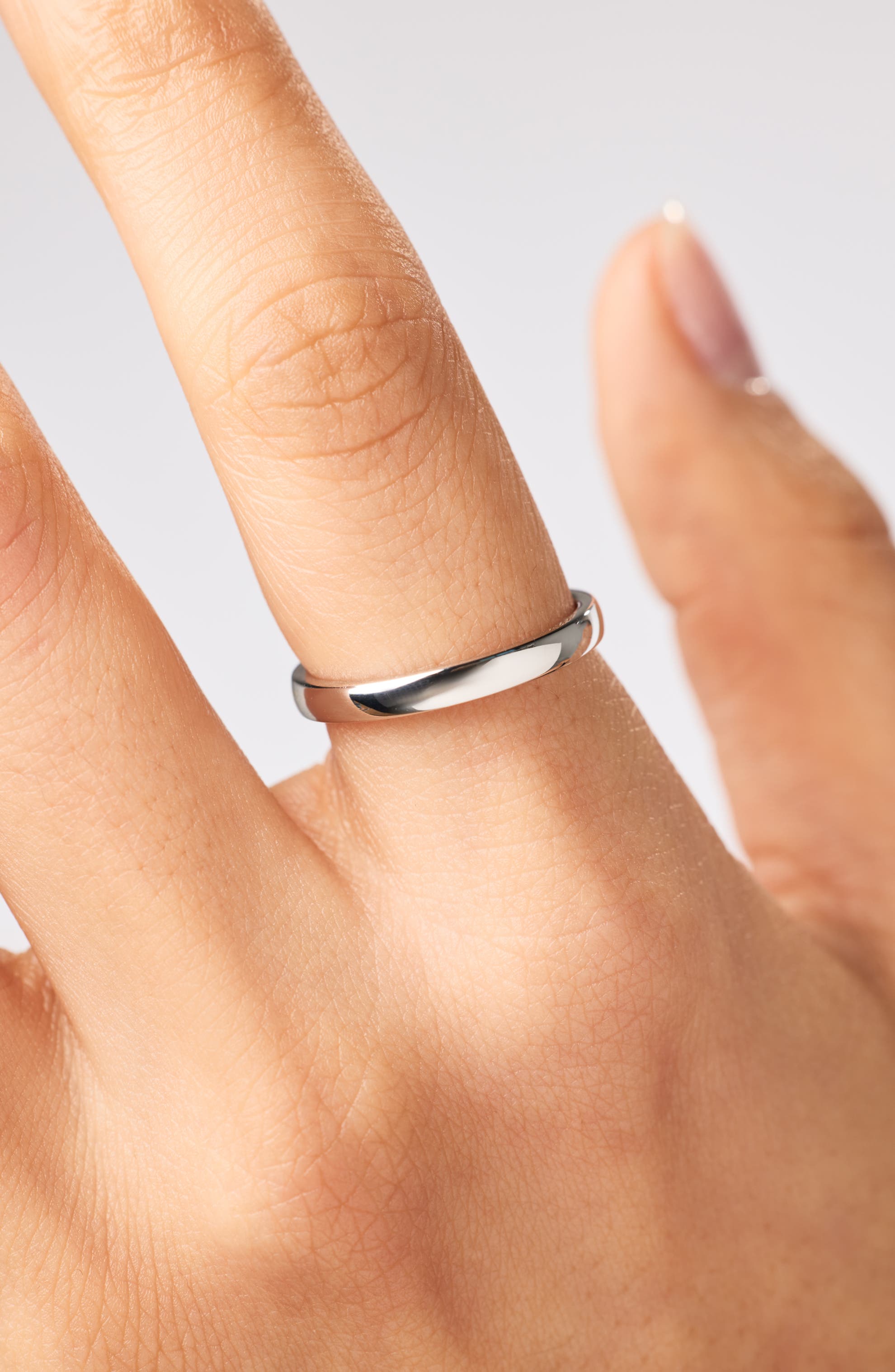 Ana Luisa Solid White Gold - Slim Eclipse Ring (Women) | Nordstrom