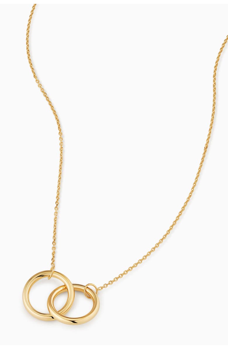 Oradina 14K Gold Forever Linked Necklace, Alternate, color, Yellow Gold