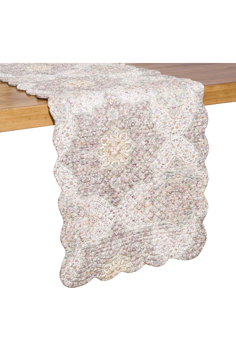 C&F Home Elaina Dining Table Runner 14" x 51", Alternate, color, Blue