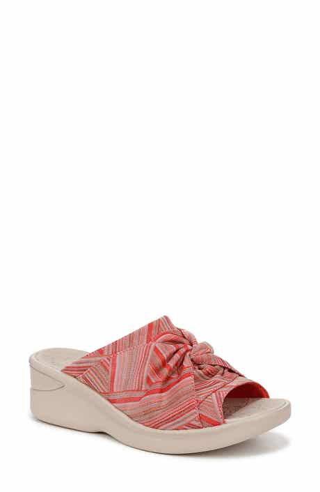 LifeStride Smile 3 Open Toe Wedge Slide Sandal - Wide Width Available