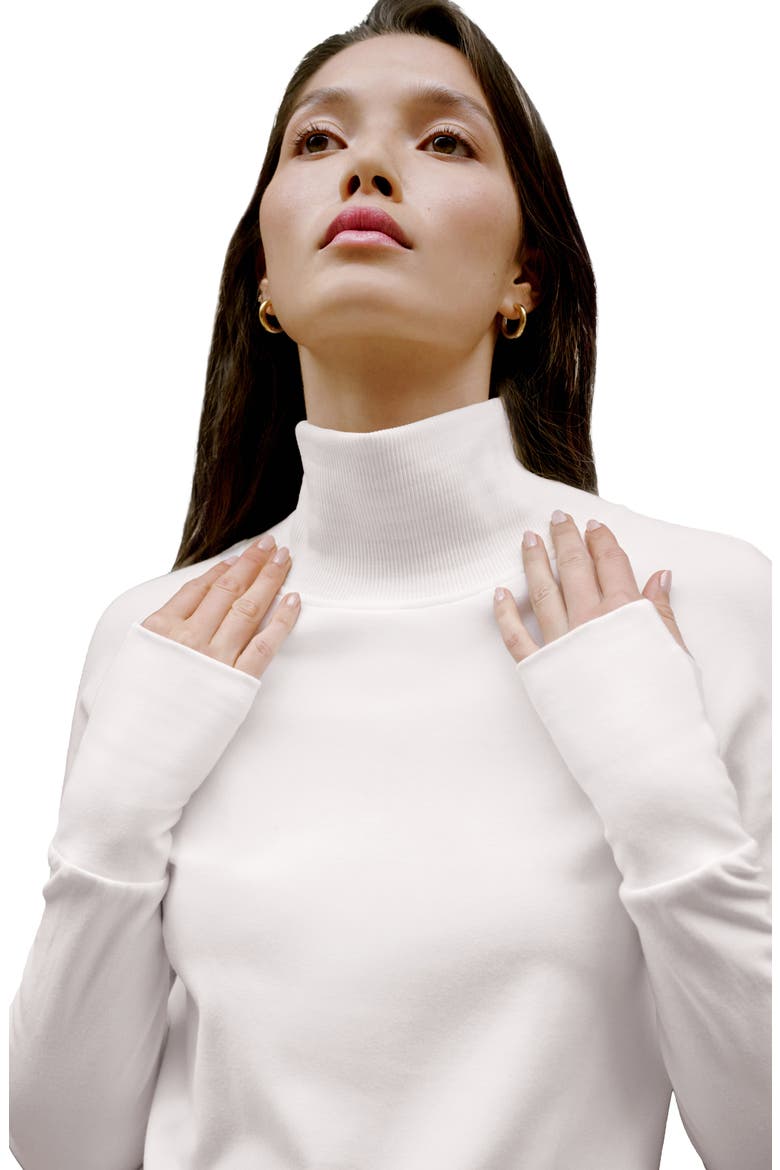 Soren Tulip Hem Sweatshirt, Alternate, color, CREAM