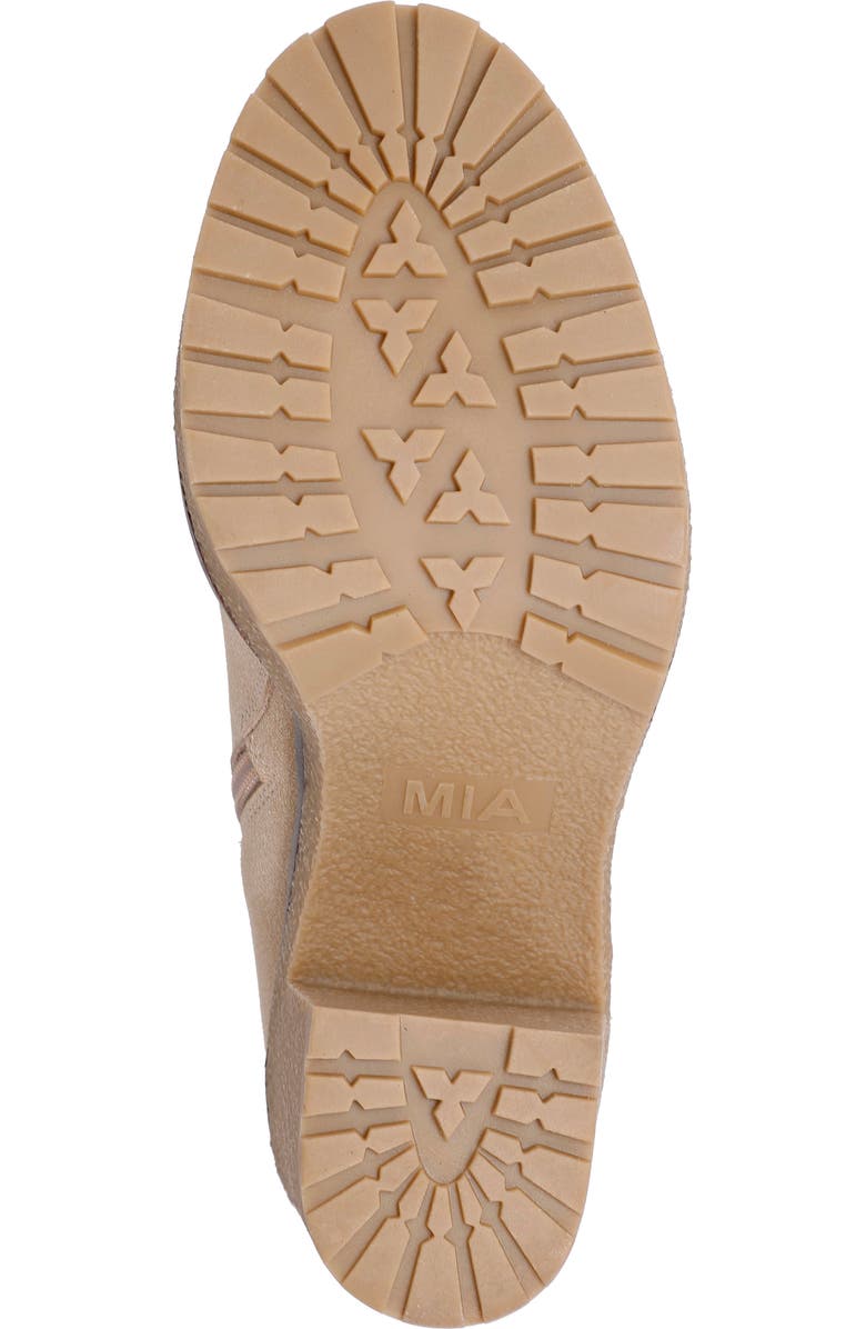 MIA Holiday Faux Shearling Bootie, Alternate, color, Sand/Off White