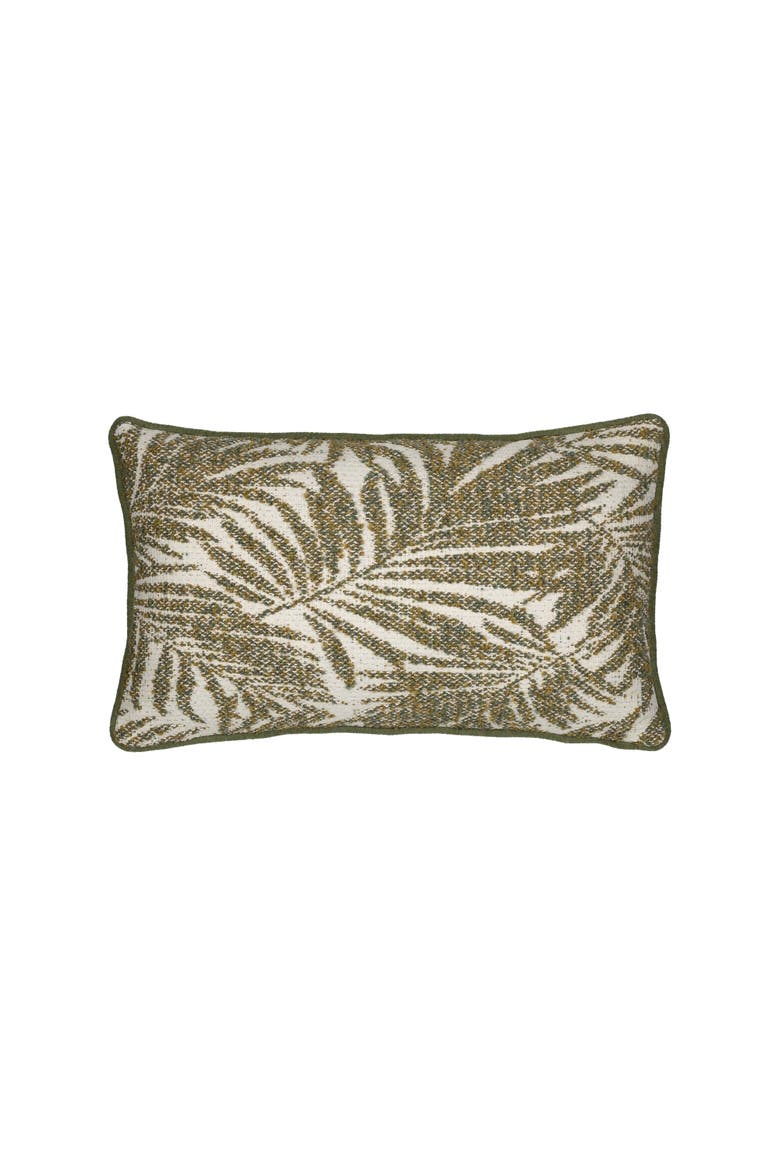 Canopy Dimensional Boucle Indoor & Outdoor Woven Accent Pillow & Insert, Main, color, Fern