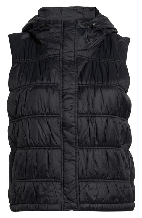 Hooded Ruched Vest