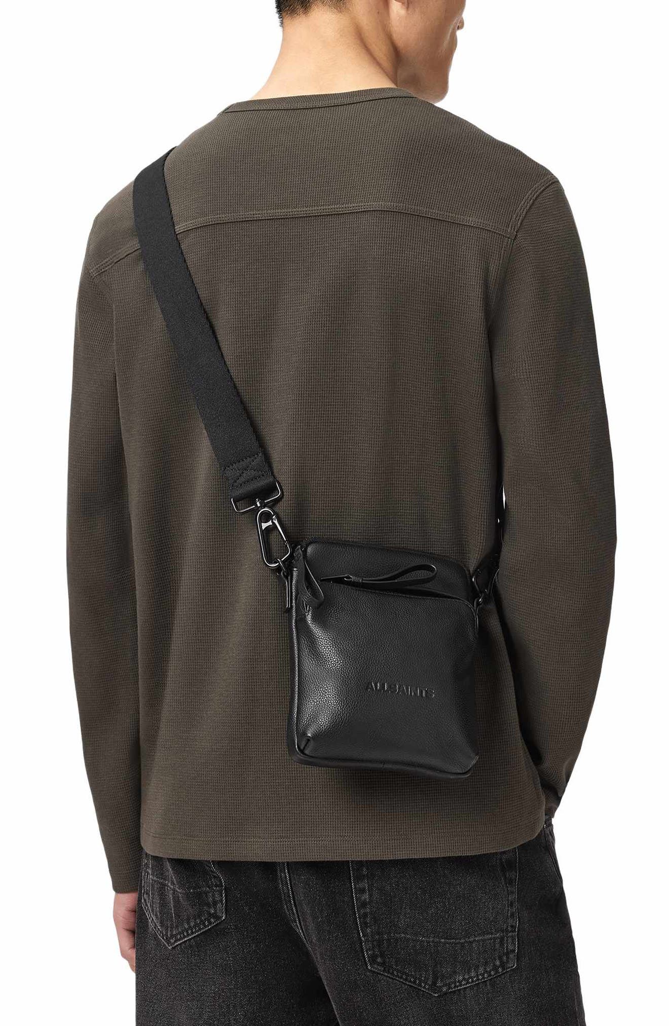 Falcon N/S Crossbody Pouch, Alternate, color, BLACK