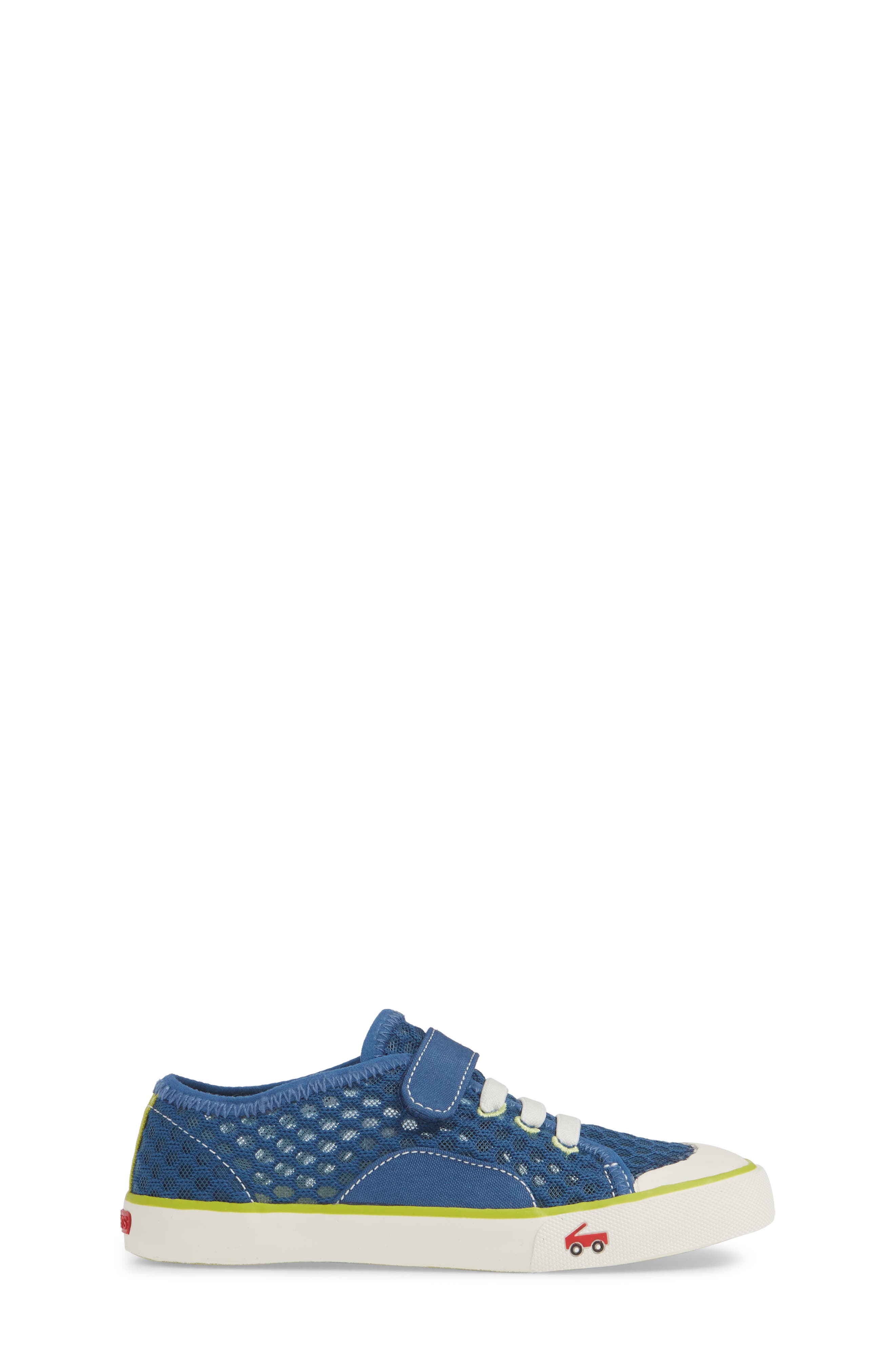 Saylor Sneaker, Alternate, color, BLUE/ LIME