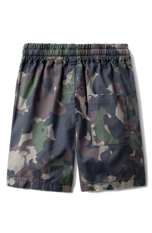 Nununu Kids' Camo Cotton Drawstring Shorts In Camouflage