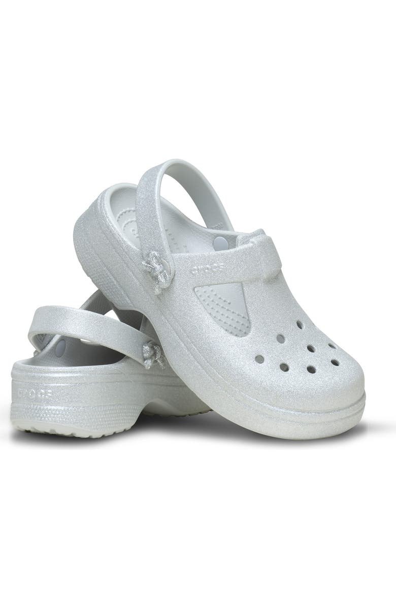 CROCS Kids' Classic Glitter Mary Jane Clog, Alternate, color, Atmosphere