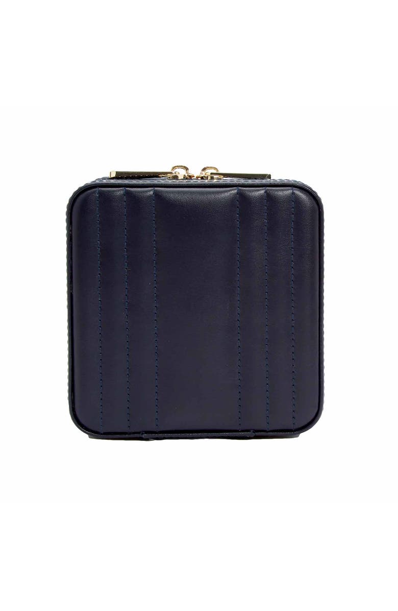 WOLF Maria Small Zip Jewelry Case, Main, color, Navy