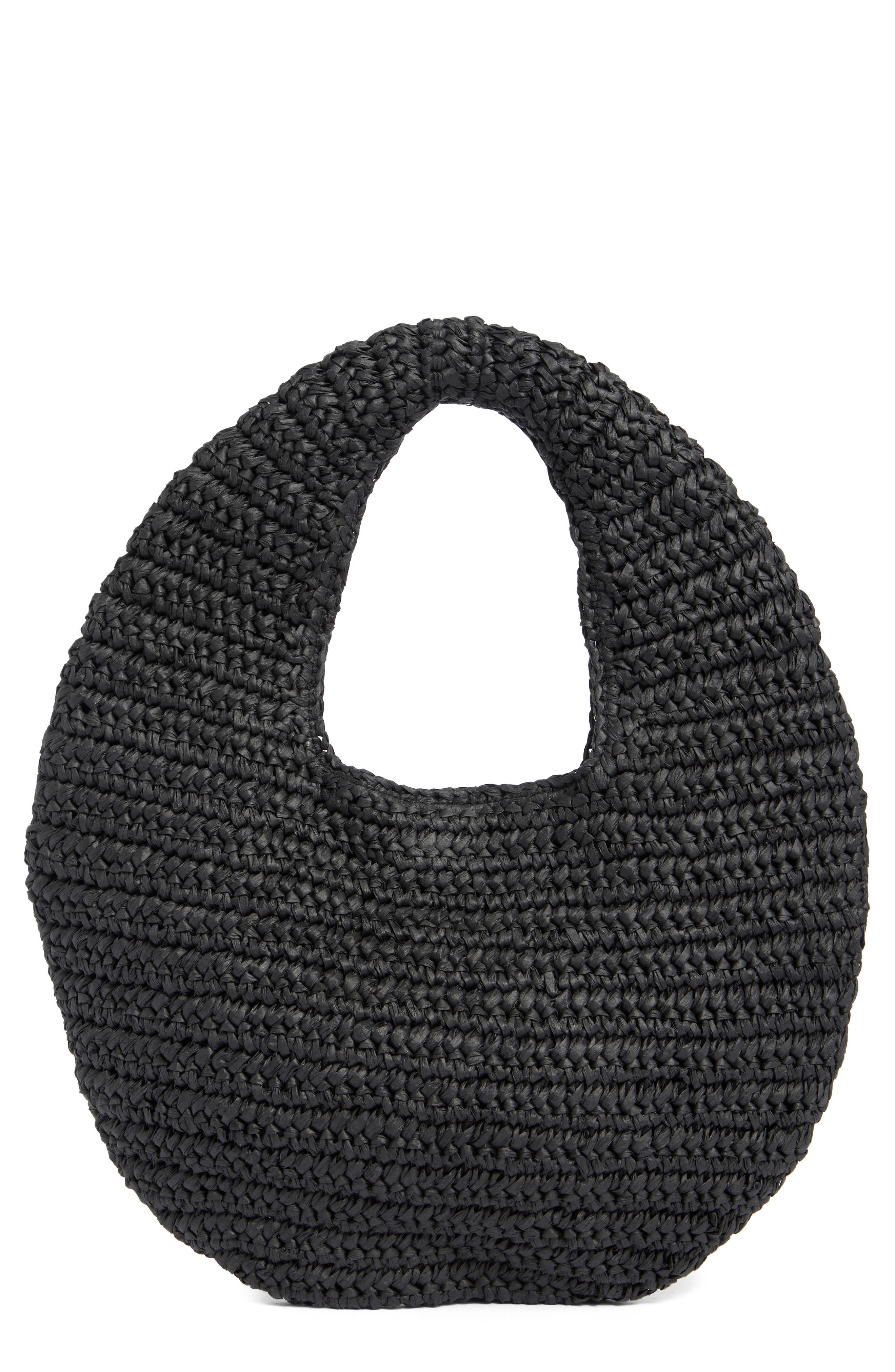 BCBG Slouchy Strap Hobo Bag, Main, color, Black