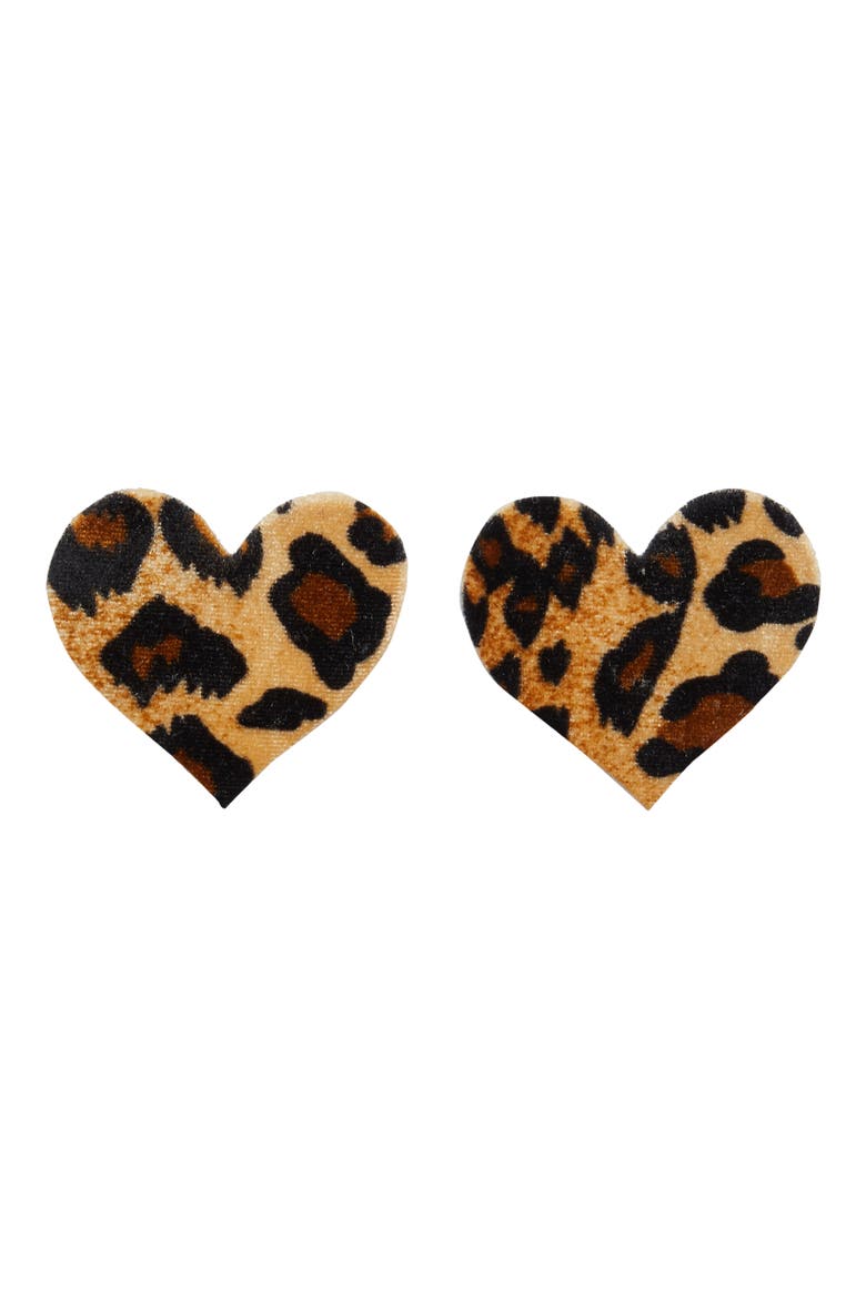 Bristols 6 Nippies by Bristols Six Animal Print Nipple Covers, Main, color, MULTI