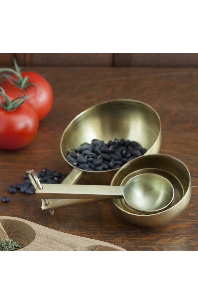 Be Home Luxe Measuring Cups, Alternate, color, Gold