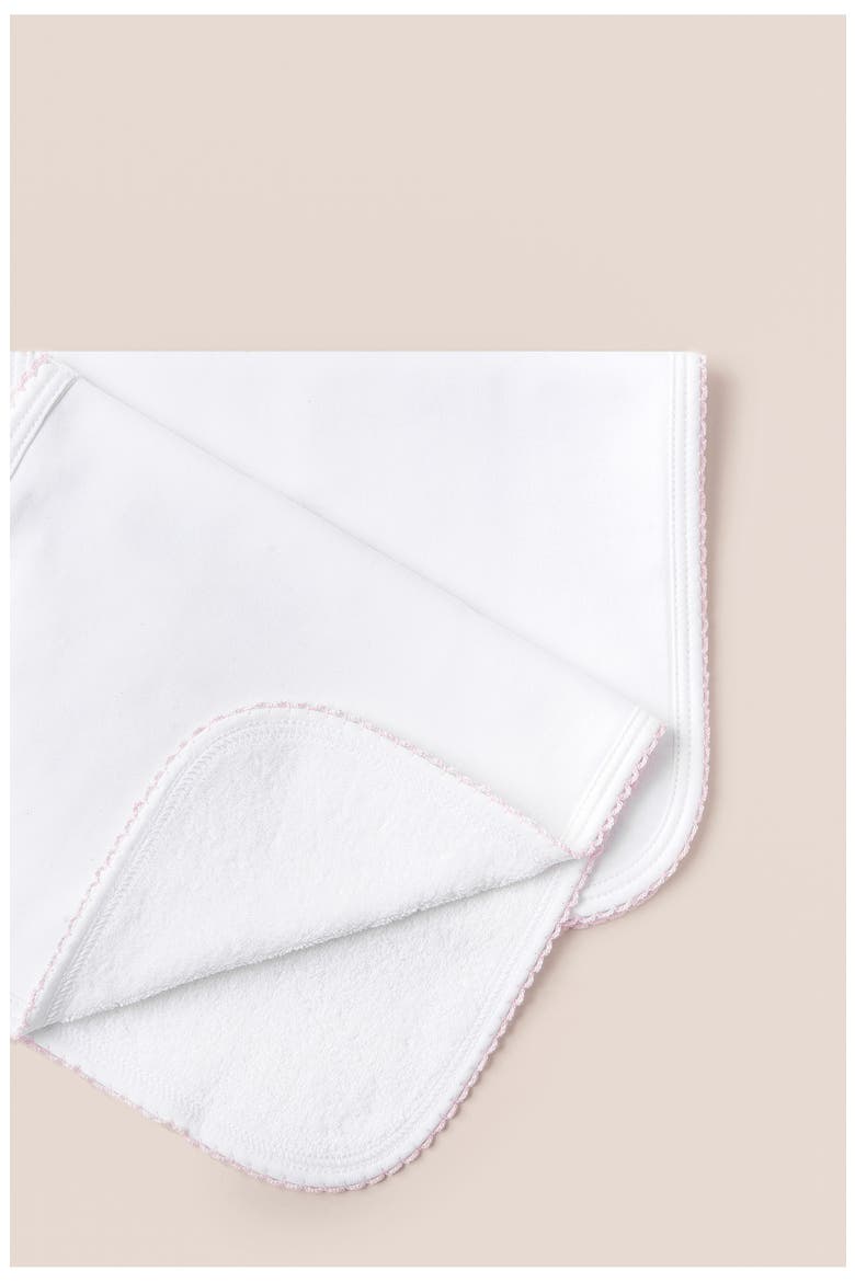 Logo Burp Cloth 2-Pack, Main, color, Pink & White