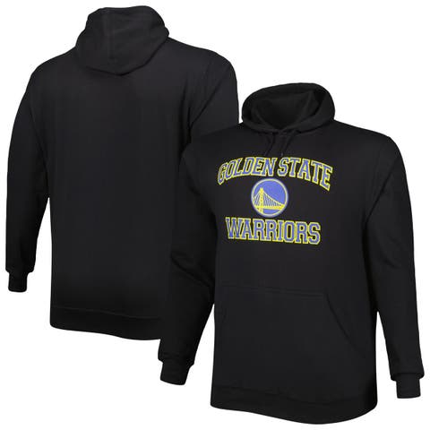 Men's Black Golden State Warriors Big & Tall Heart & Soul Pullover Hoodie