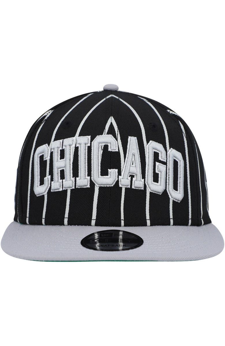 New Era Men's New Era Black/Gray Chicago White Sox City Arch 9FIFTY Snapback Hat, Alternate, color, Black