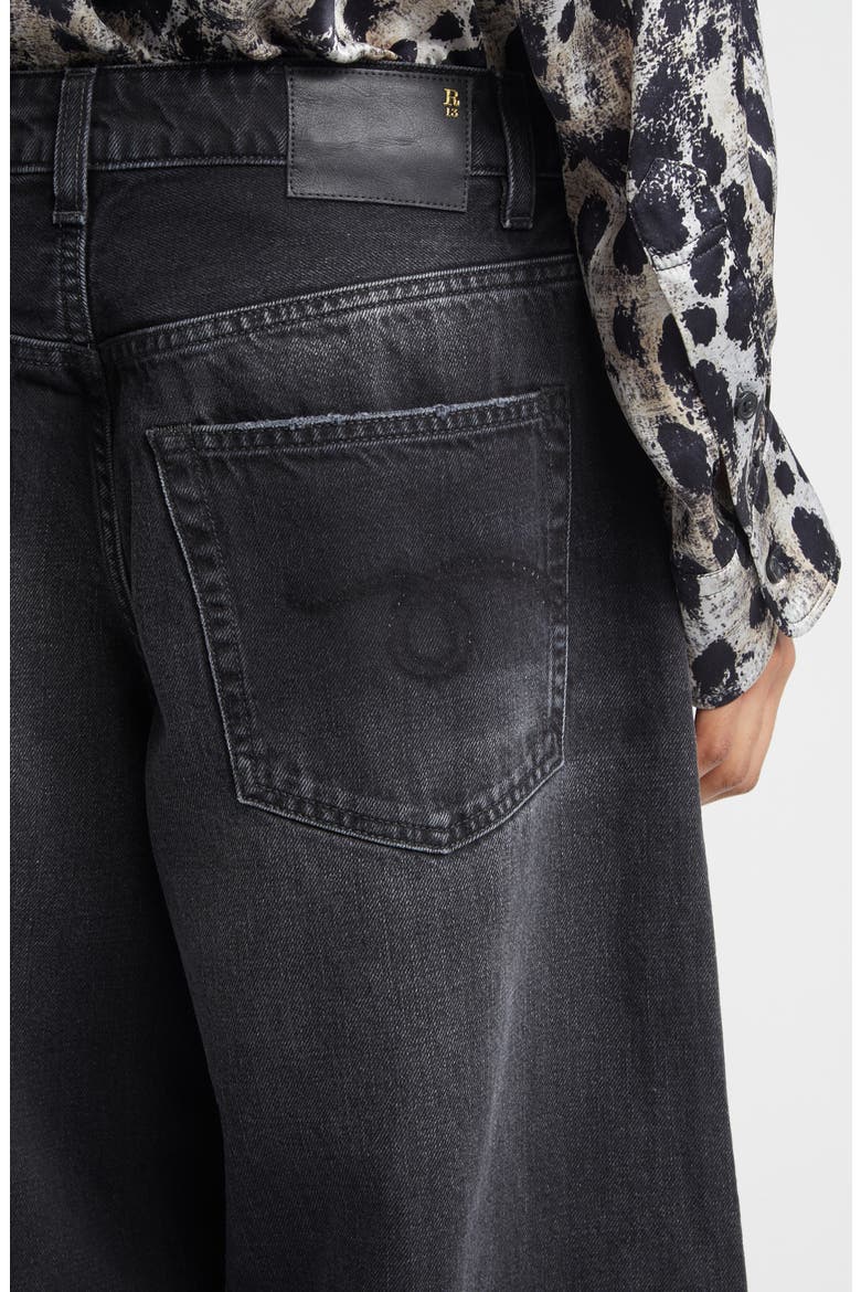 Nico Wrap Wide Leg Jeans, Alternate, color, ESSEX BLACK