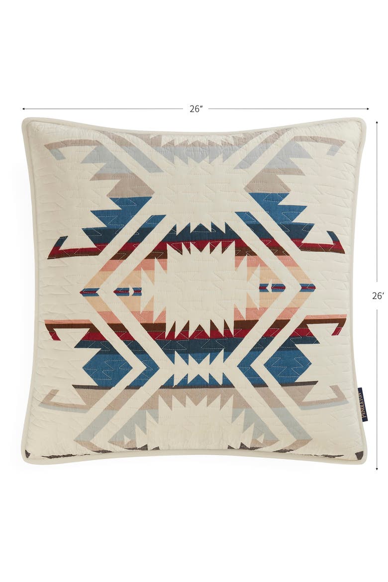 White Sands Euro Pillow, Alternate, color, SAND SHELL